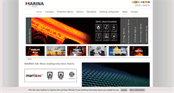 Desktop Screenshot of marinatextil.net